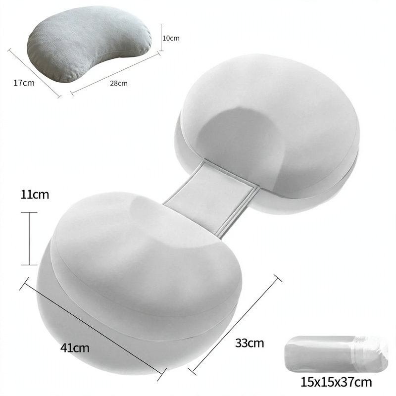 Side sleeper pillow made of memory foam for pregnant women