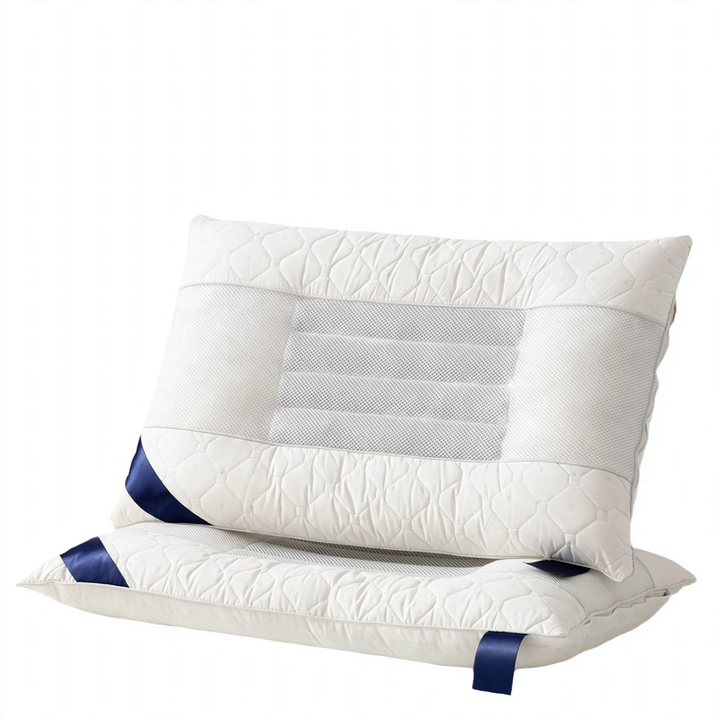 Pillow with fiber filling, cotton, 48×74 cm