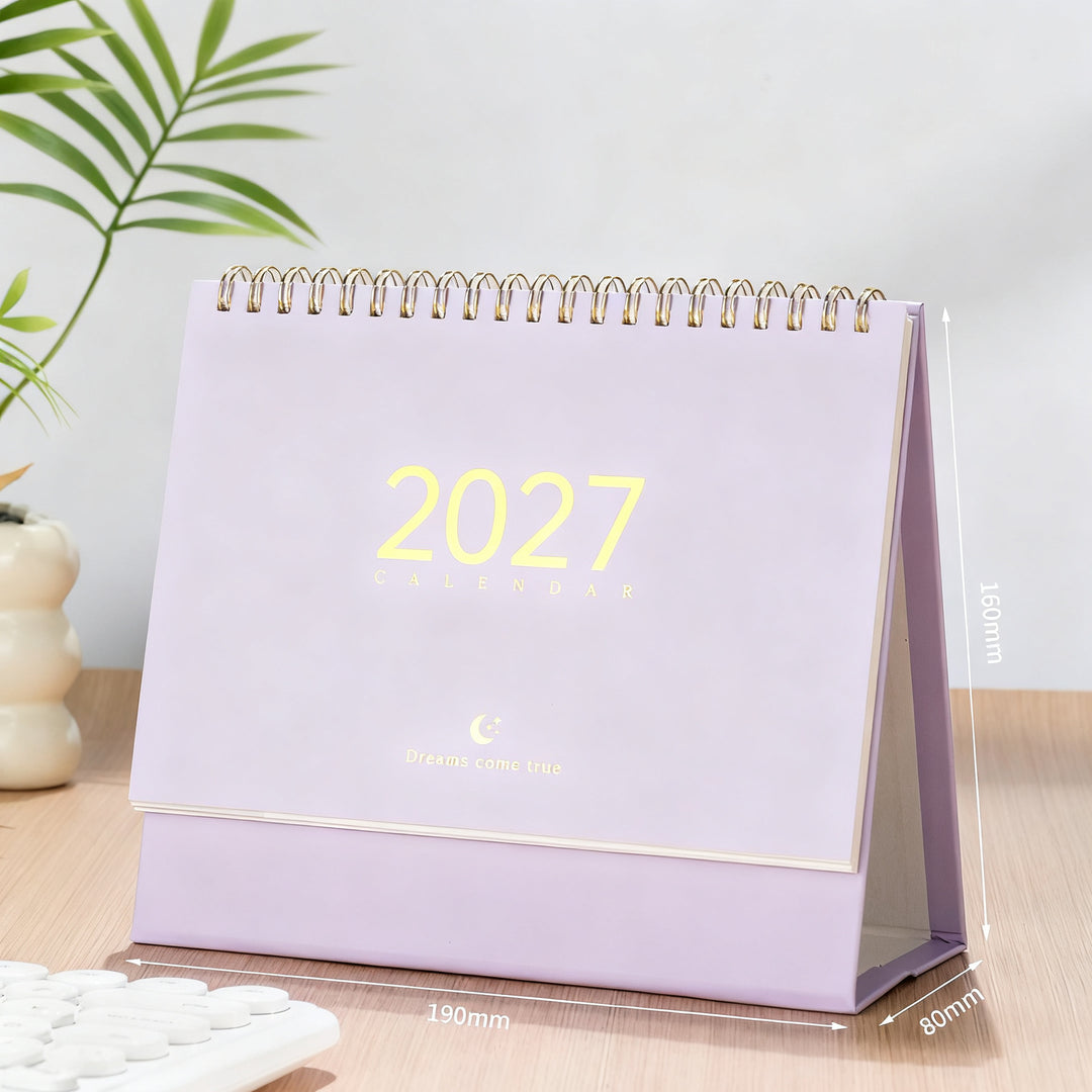 Table calendar 2027, Morandi style