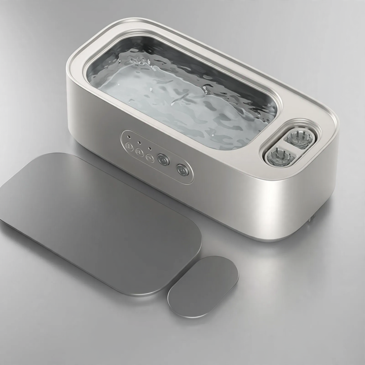 Ultrasonic cleaning device for glasses and jewelry