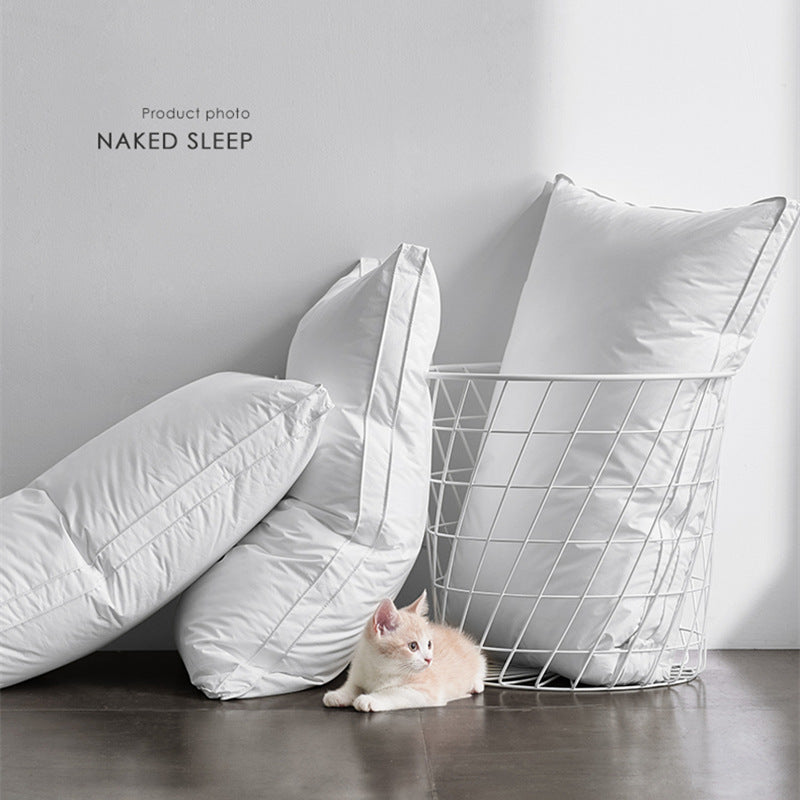 Cotton pillow with antibacterial filling, 48×74 cm