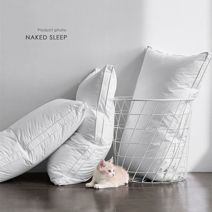 Cotton pillow with antibacterial filling, 48×74 cm