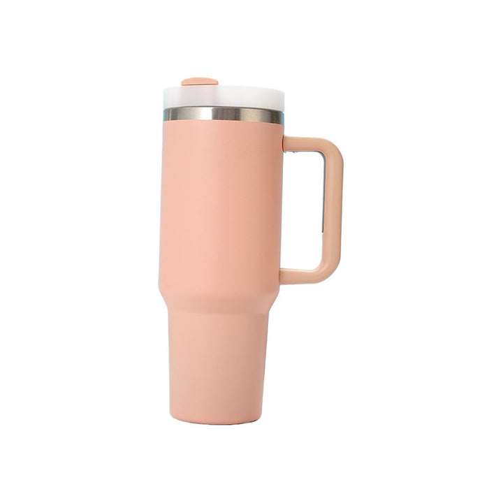 Insulated cup 40oz with straw and handle