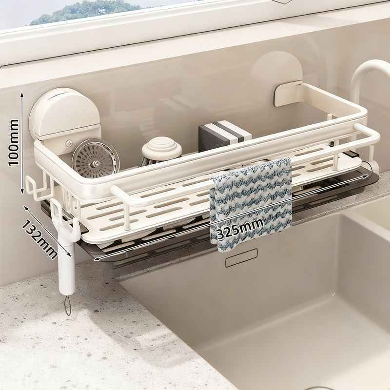 Suction Cup Draining Rack Kitchen, Aluminum