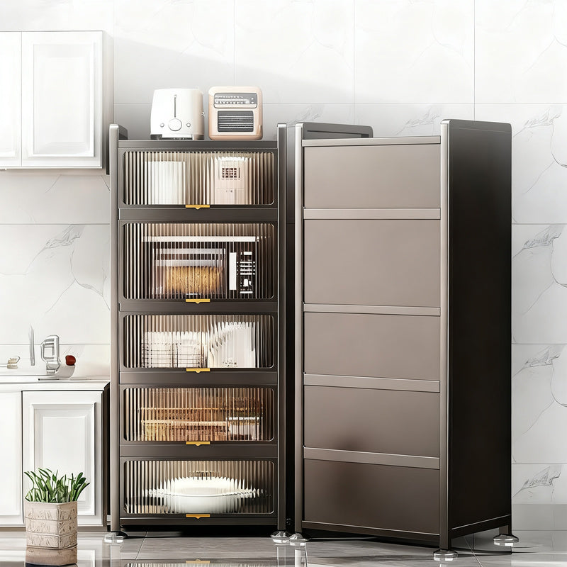 Narrow kitchen stand shelf, movable or fixed