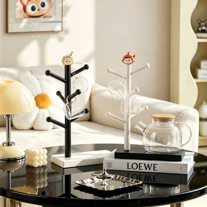 Tree-shaped cup rack made of ABS plastic