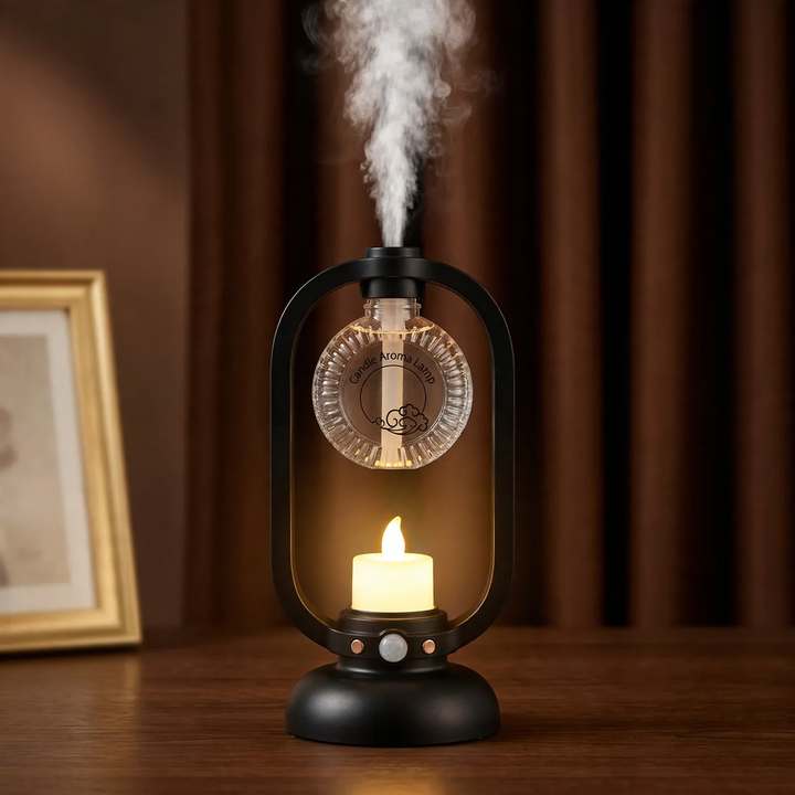 Ultrasonic diffuser with sensor and LED light
