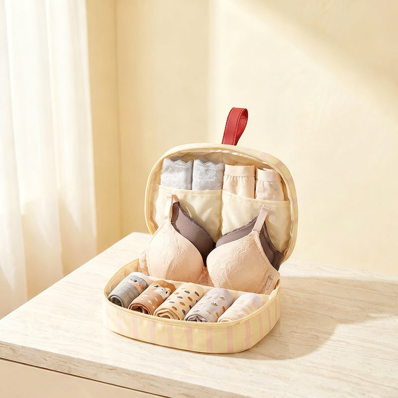 Travel organizer for underwear and socks