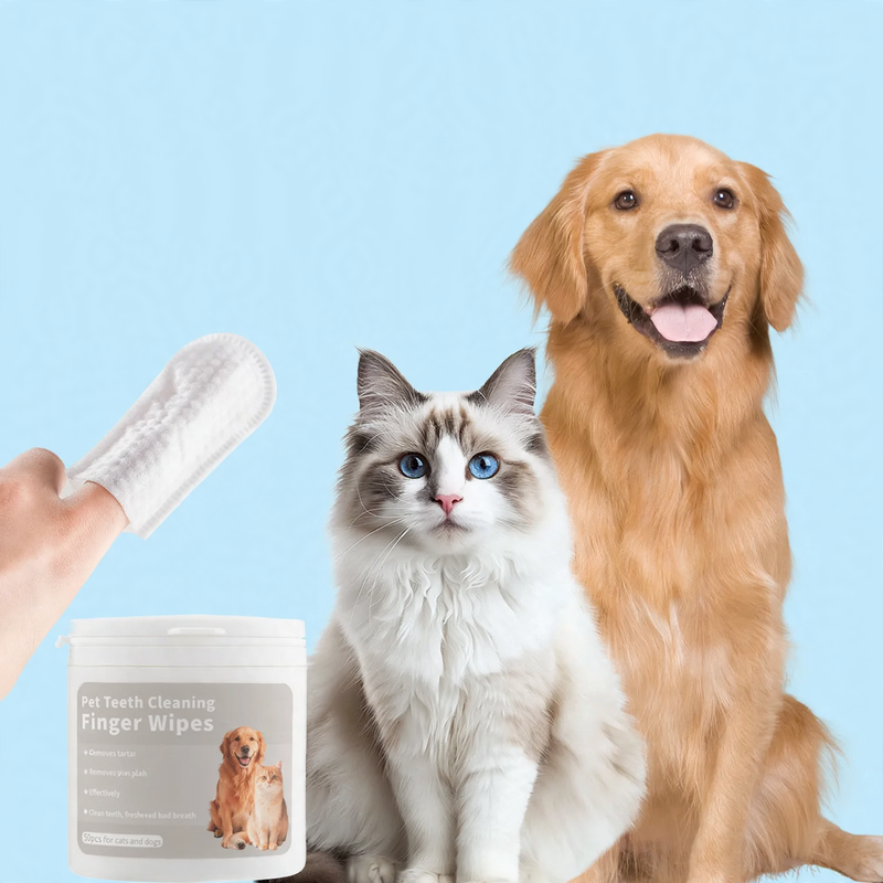 Pet cleaning wipes, set of 50