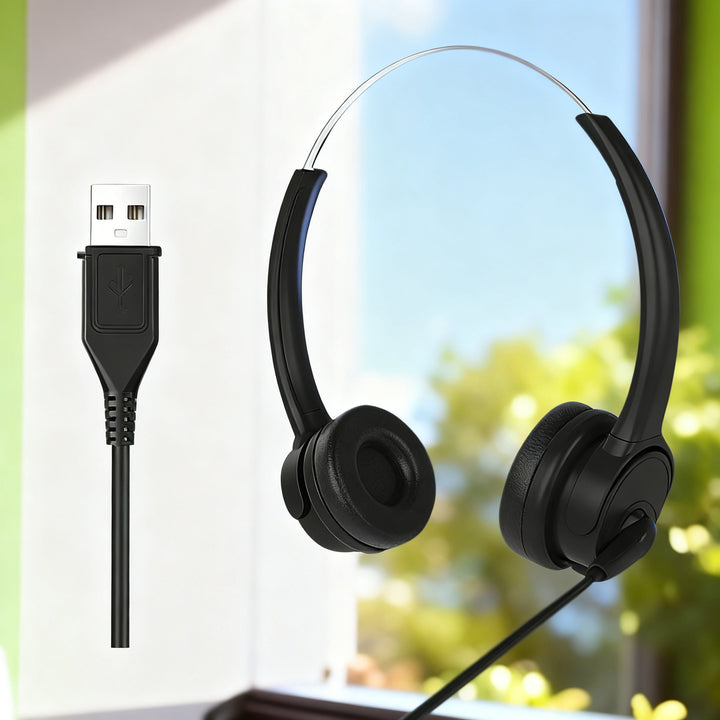 Bai'en DH800 Call Center Agent Telemarketing Outbound Customer Service Headset Computer Mobile Phone Telephone Headset