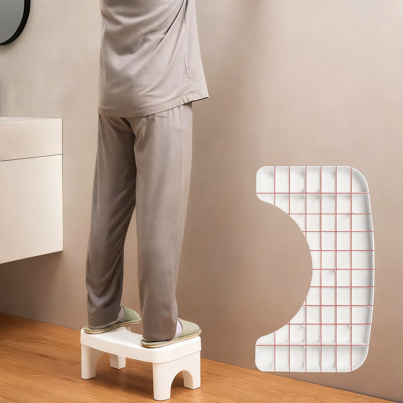 Plastic toilet stool