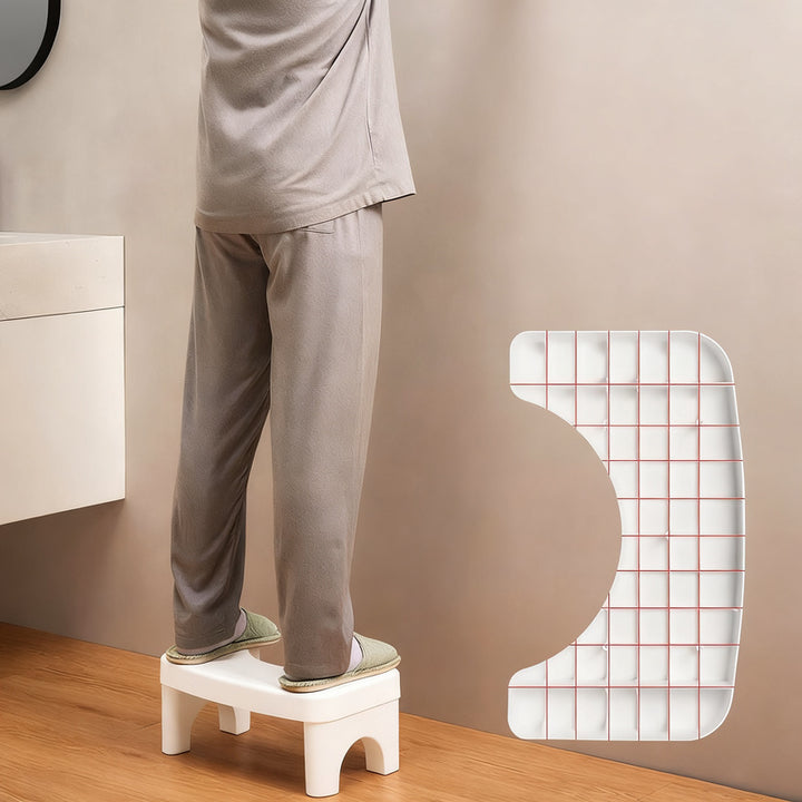 Plastic toilet stool