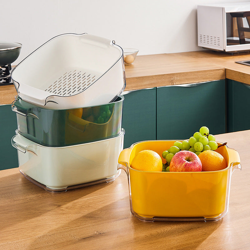 Double Layer Strainer, Plastic, Large Format