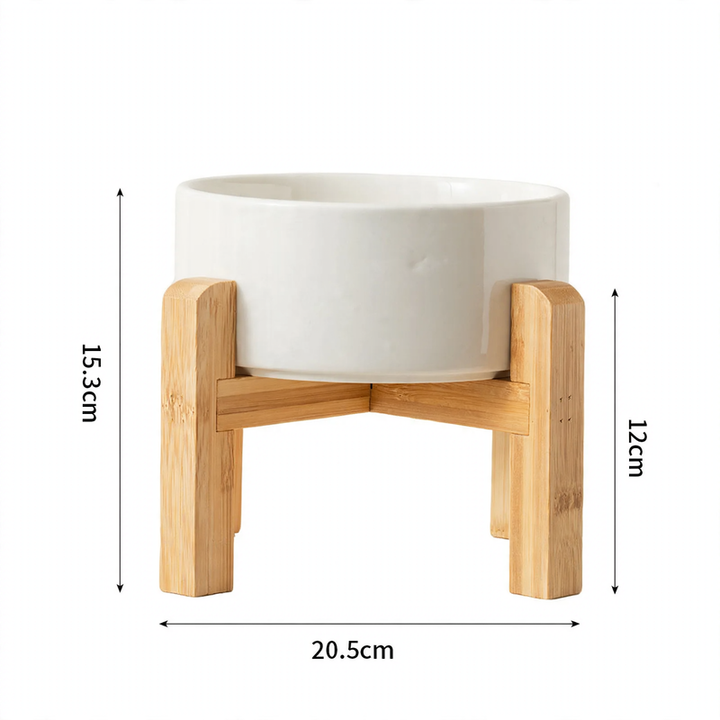 Ceramic soup bowl, round, white