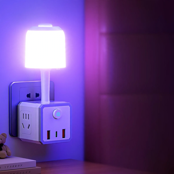 Personalized MAMA night light with birth flowers for mom and grandma