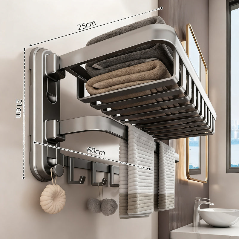 Towel holder with suction cup for bathroom