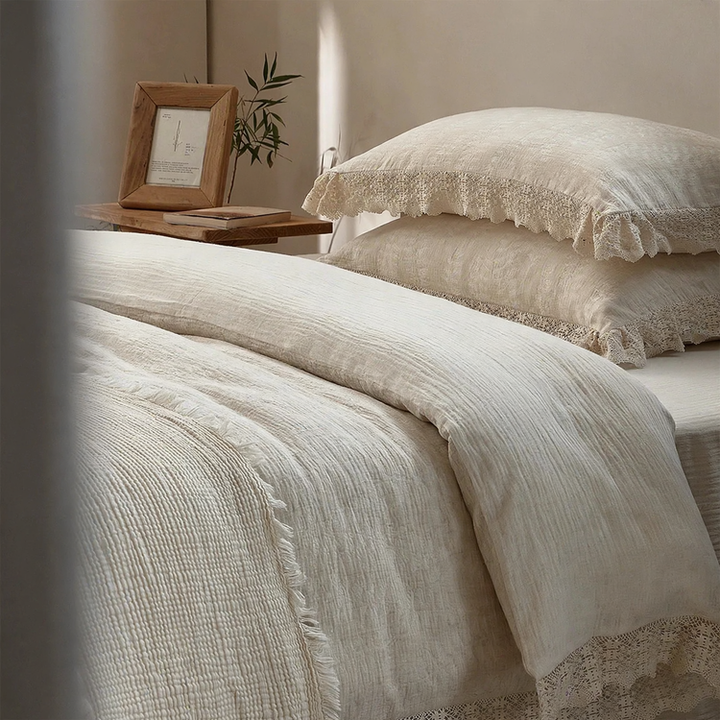 Linen-Cotton-Bedding-Set, 4-piece
