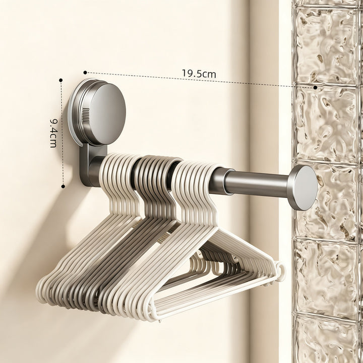 Suction Cup Clothes Rack, extensible