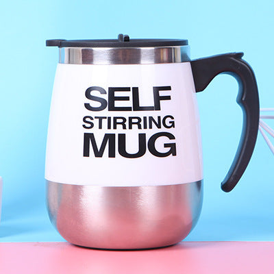 Self-stirring mug, 350 ml, stainless steel
