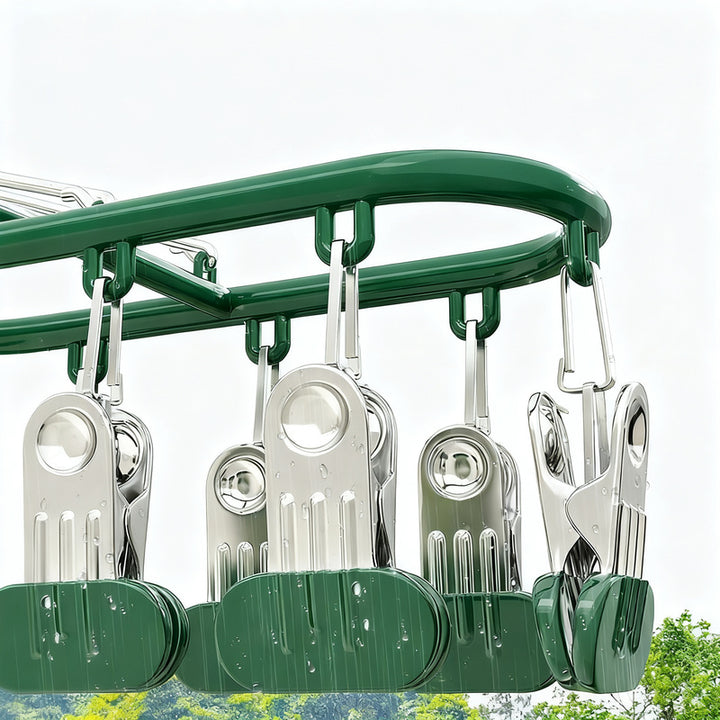 Steel clothespin holder, 18–20 clips