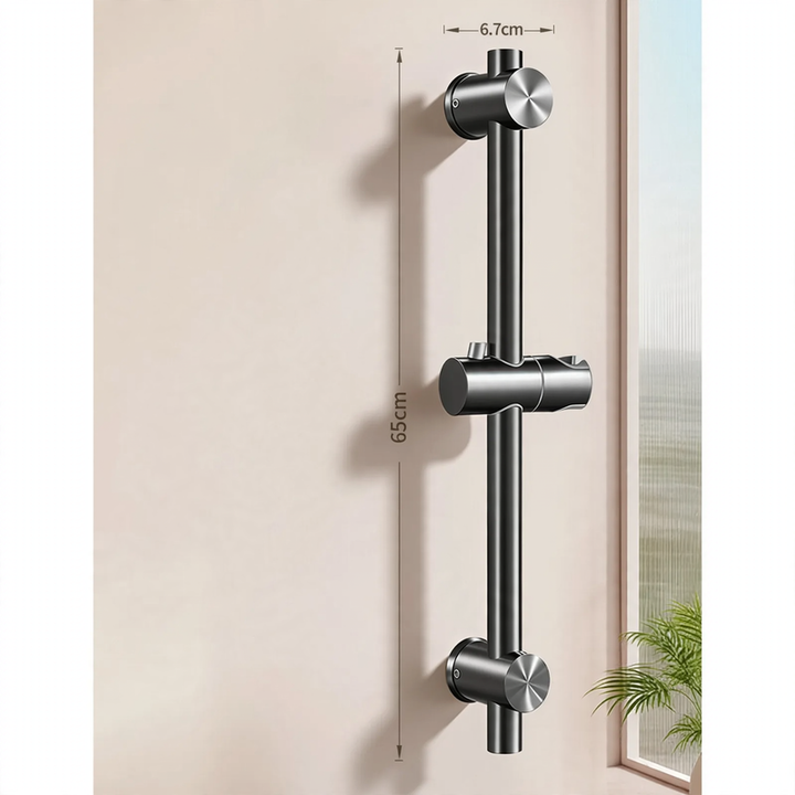 Stainless steel shower rod with height adjustment, model HX-A-818