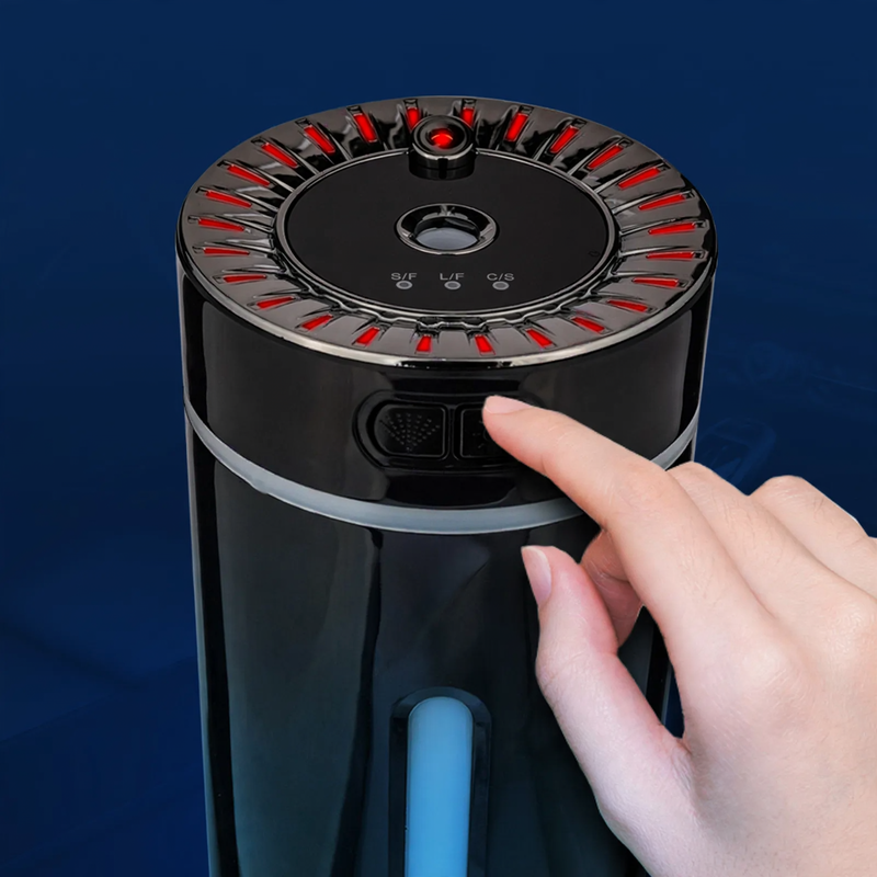Auto fragrance dispenser with spray function and humidification