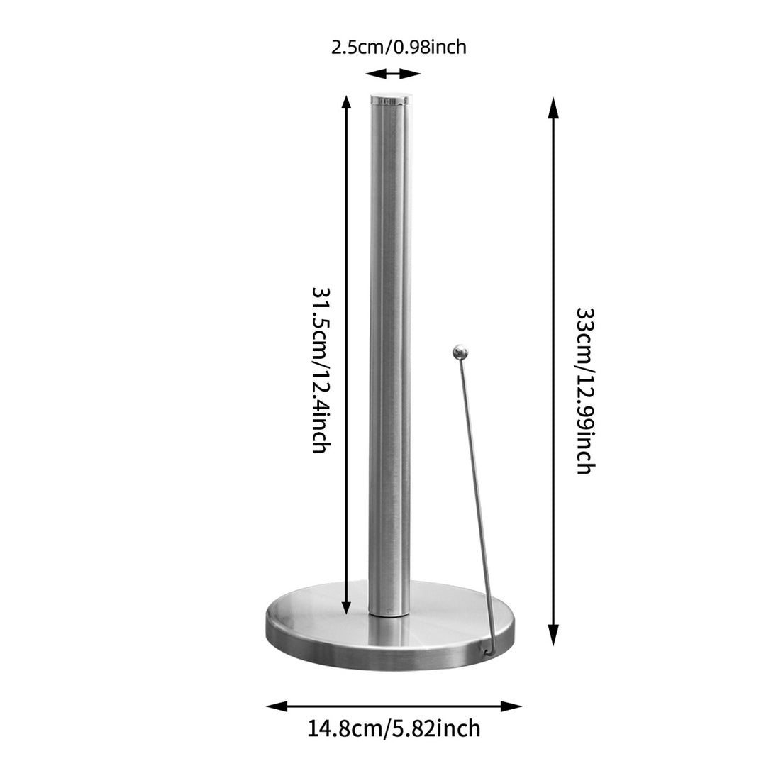 Stainless steel kitchen roll holder