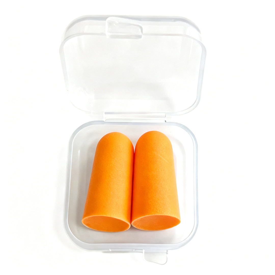 Foam ear plugs, spherical shape, 25×12 mm