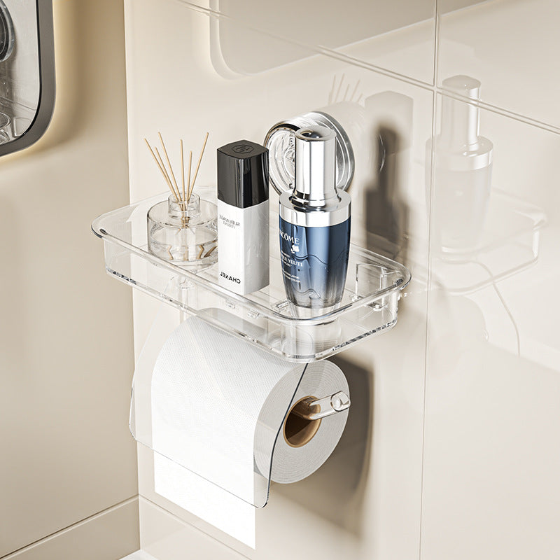 Bathroom paper holder with suction cup, plastic, YM.6992