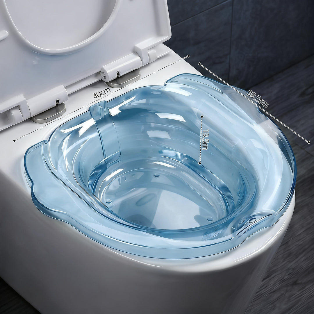 Plastic sitting bathtub