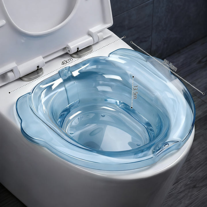 Plastic sitting bathtub