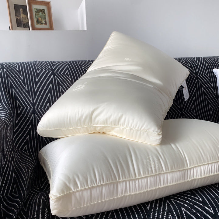 Quilted pillow with antibacterial filling, 48×74 cm