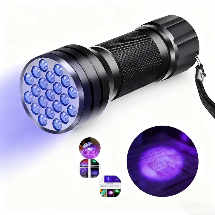 UV Flashlight with Aluminum Housing