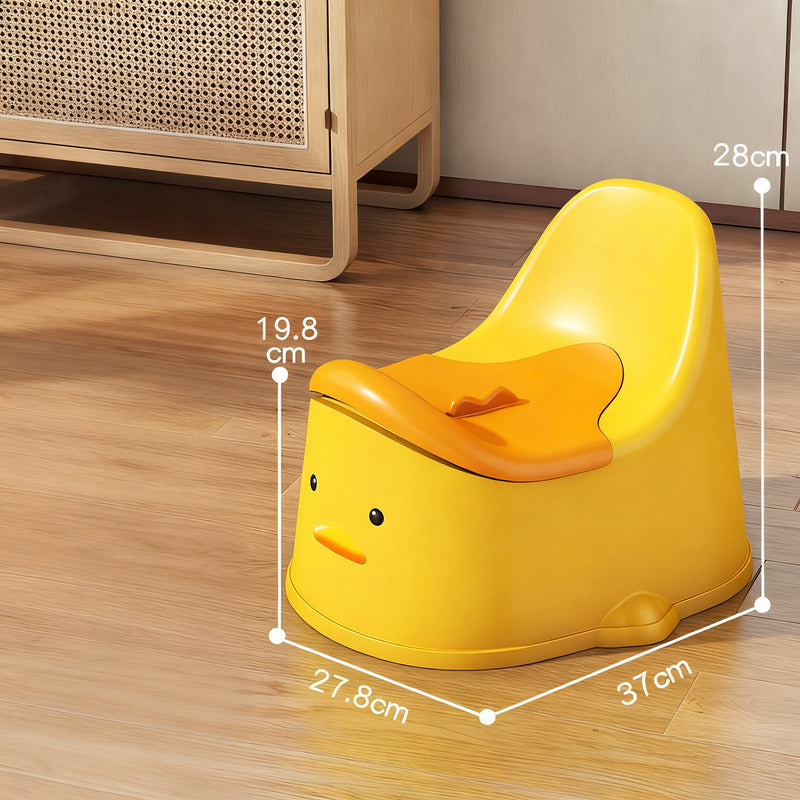 Toilet seat with backrest for children