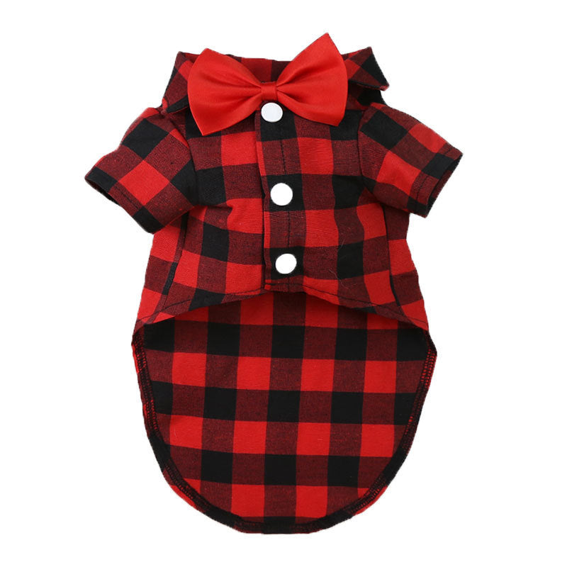 Pet shirt with collar, polyester, two legs