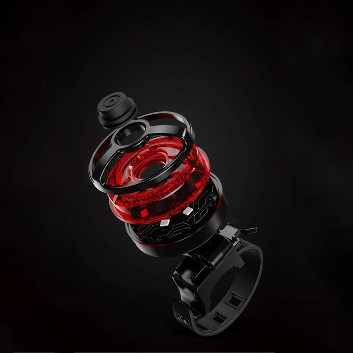 Bicycle rear light with USB charging and high brightness