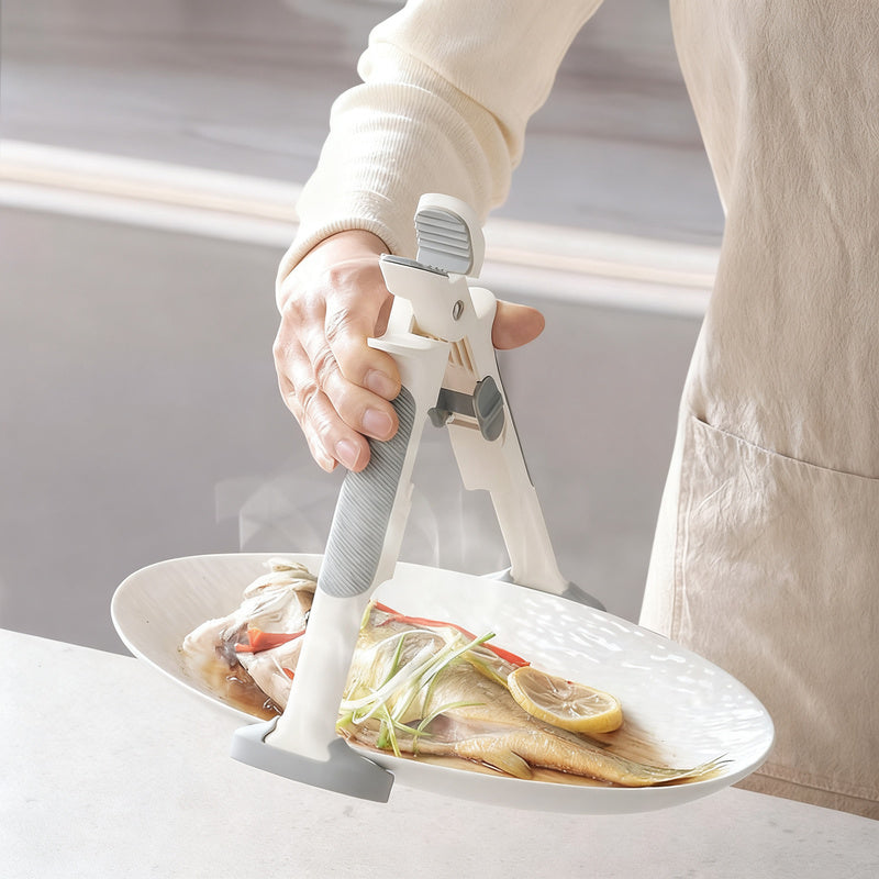 2-in-1 bowl tongs with insulating function