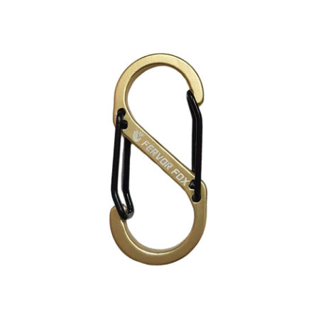 Safety carabiner made of carbon steel
