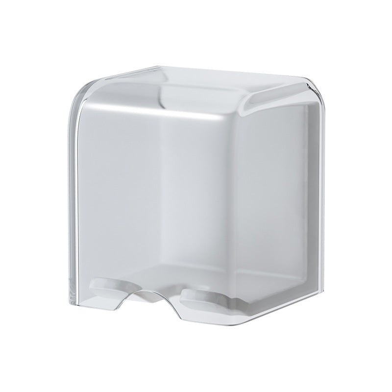 Toothbrush holder with lid, ABS, wall-mounted
