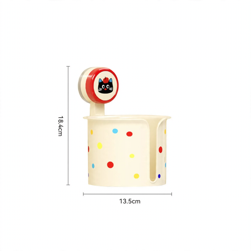 Bathroom paper box with suction cup, plastic, YM.6903-YM.6904