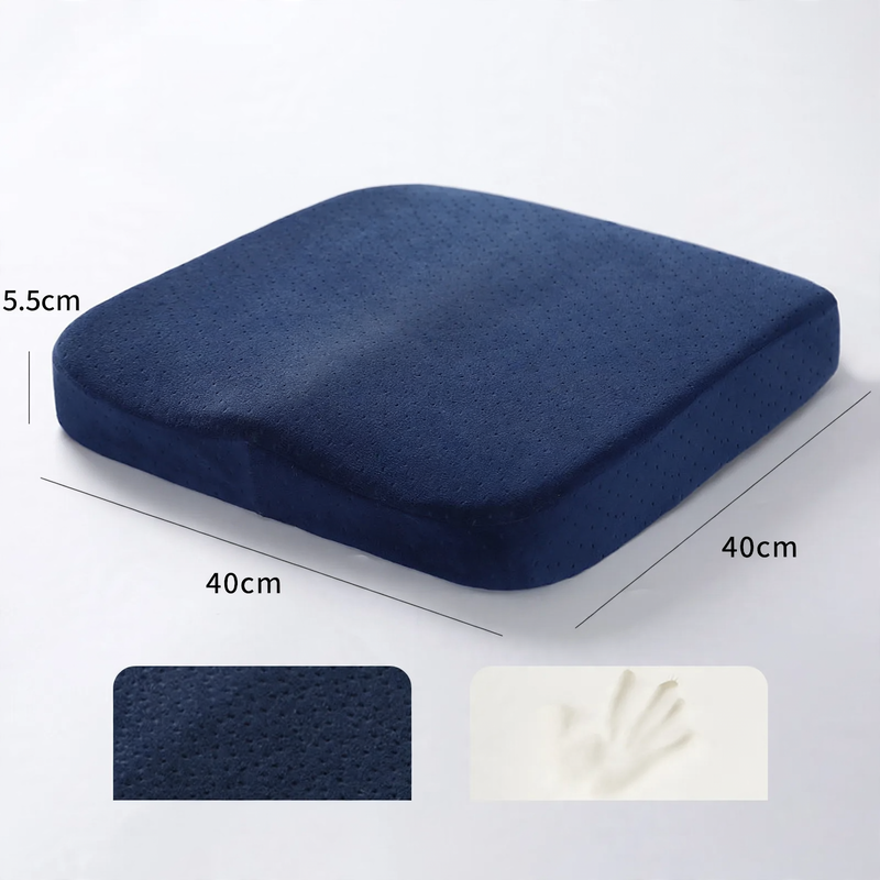 Memory foam seat cushion for office and car
