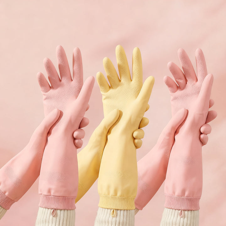 Rubber kitchen gloves, 33 cm