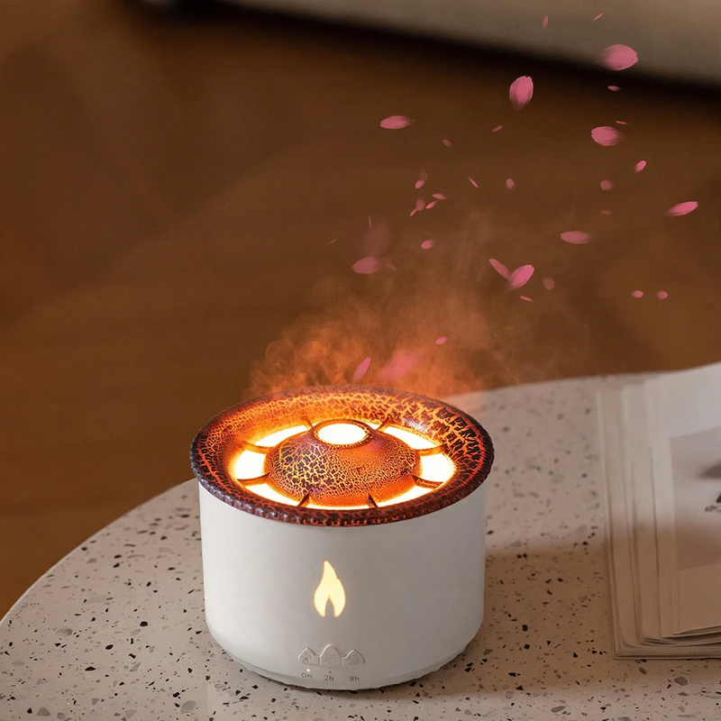 Aroma diffuser with ultrasonic spraying