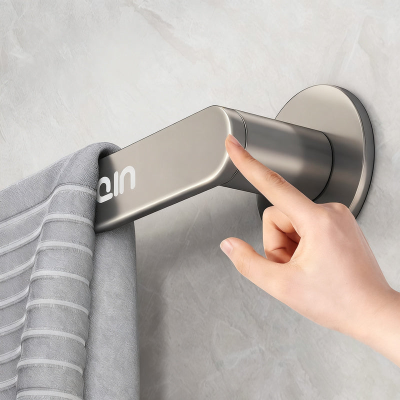 Wall-mounted towel bar without drilling