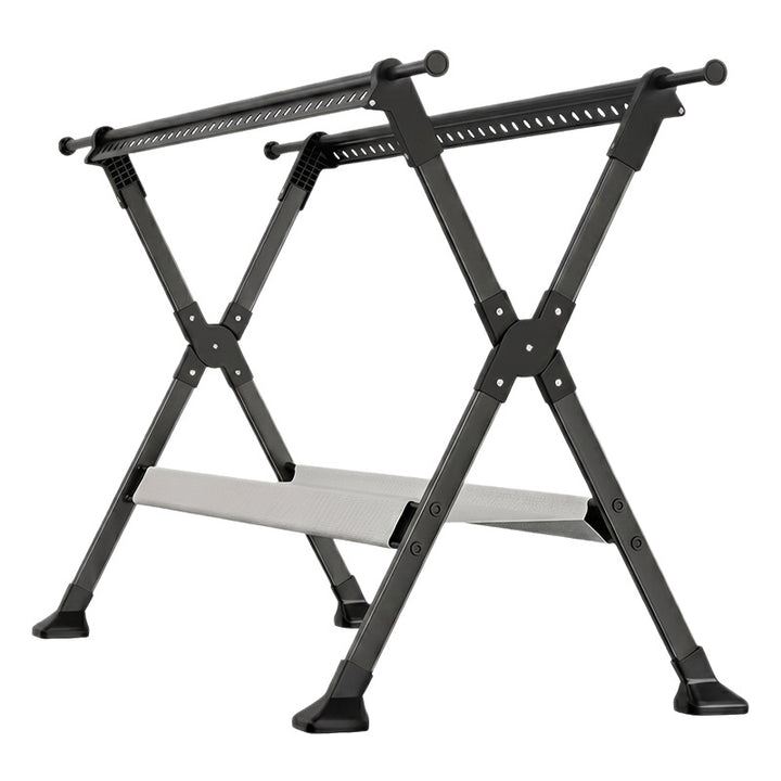 Drying rack, extendable, double rod, steel frame