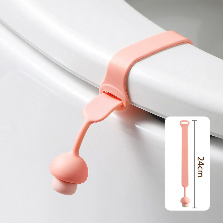 Silicone toilet seat lifter