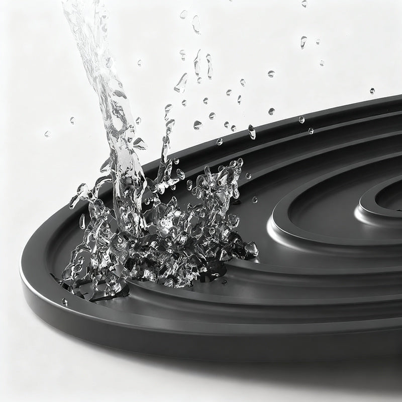 Silicone coaster, heat-resistant, round