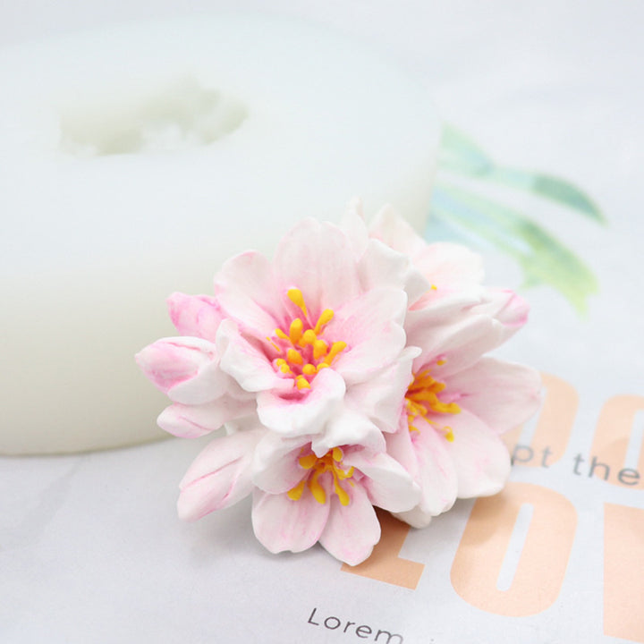 Silicone mold cherry blossom for candles and soaps