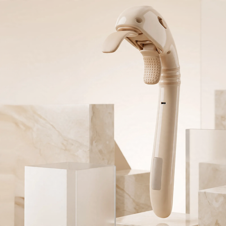 Handheld neck massager with long handle, model SL-118