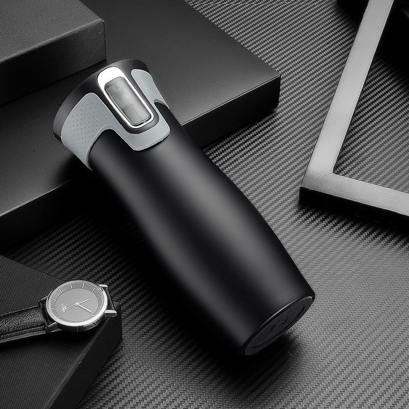 Double-walled stainless steel insulated mug